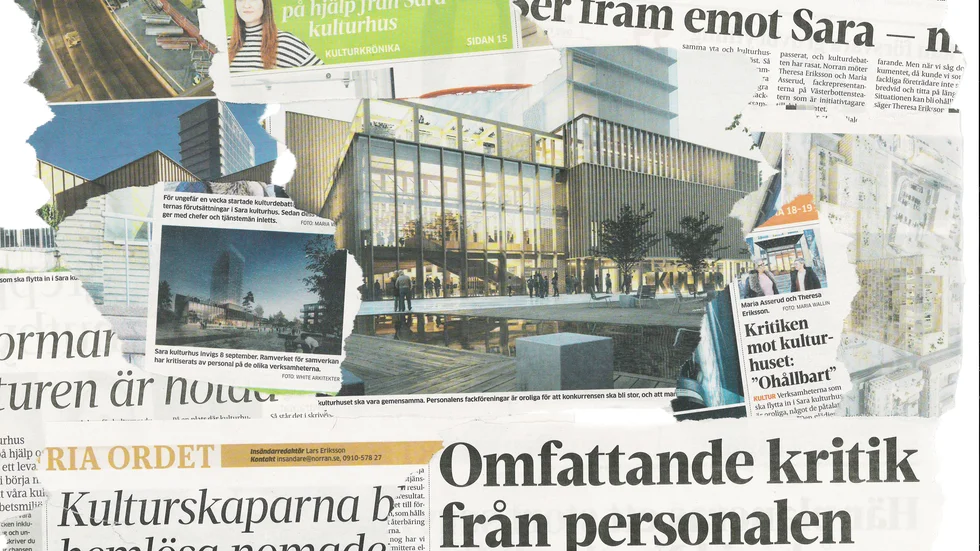 Sara kulturhus har varit omdebatterat de senaste veckorna, en debatt som tagit stor plats i Norran. Allt startade med att personal som ska arbeta i Sara kulturhus kritiserade ramverket. 