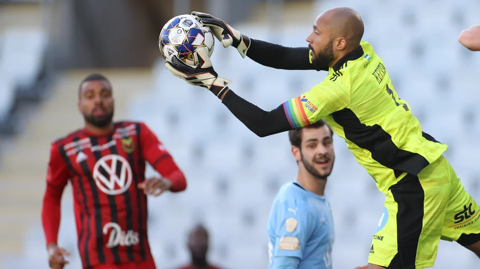 Östersunds Aly Keita räddade poäng mot Malmö FF.