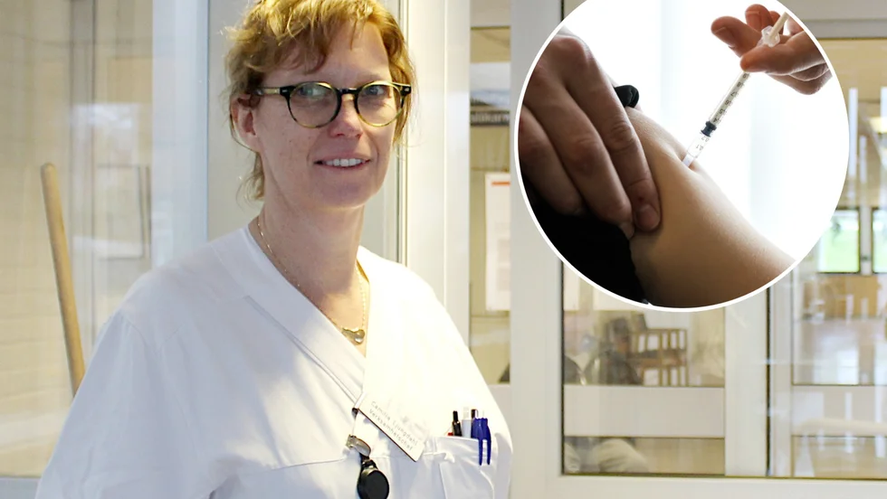 Vaccineringen fortsätter på hälsocentralen i Vimmerby. "Vi kör på för full med den mängd vaccin vi får, som mest har vi gett 700 doser på en vecka" säger verksamhetschefen Camilla Ljungdahl.