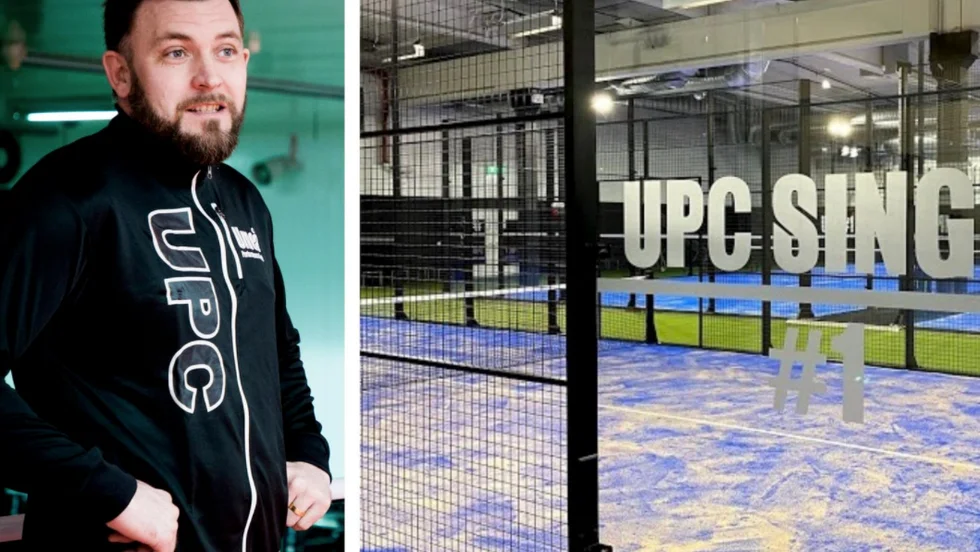 Johan Åsberg driver sedan i höstas även padelhallen Umeå Padel Center på Västerslätt i Umeå.