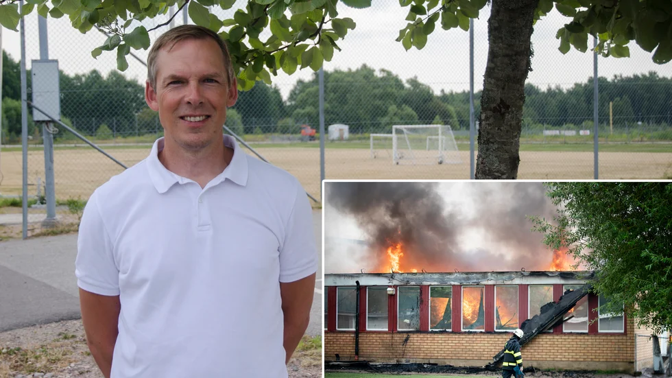 Johan Skeppstedt, rektor på Vittra Kungshagen skola, berättar att den 13 september kommer det att stå en färdig modulskola på Rosvallaområdet där 300 av Vittraskolans elever ska få flytta in.