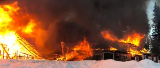Brand i maskinhall i Ragvaldsträsk