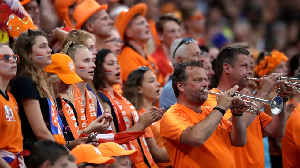 De nederländska fansen får åter se fotboll på plats. Den 27 mars släpps 5|000 åskådare in till VM-kvalmatchen hemma mot Lettland. Arkivbild.