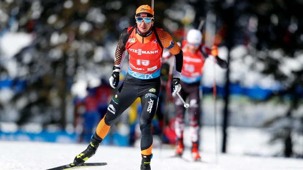 Andrejs Rastorgujevs under VM i Pokljuka. Arkivbild.