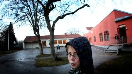 Alexander Engström. Går i trean i Kräklingbo och vill att skolan ska vara kvar.