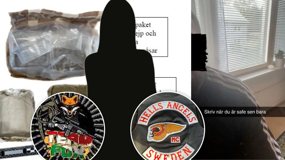 Kontakt med både Foxtrot och en ex-medlem av Hells Angels när knarkleveransen gick upp i rök. Bodenkvinnan i 25-årsåldern förnekar alla anklagelser rörande det grova narkotikabrottet. 