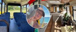 Lisa från Luleå flyttade in i en skolbuss • "Noll erfarenhet"
