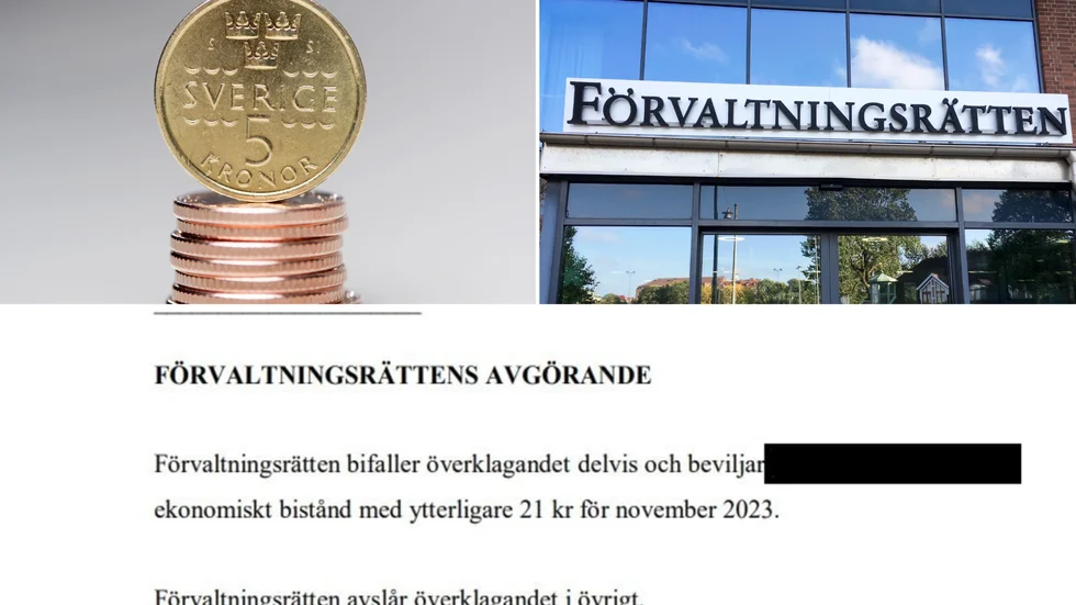 21 kronor mer, det blev resultatet av kvinnans överklagan till förvaltningsrätten. 