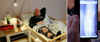 Per föll rakt ner i betonggolvet – fick fira jul i sjuksängen