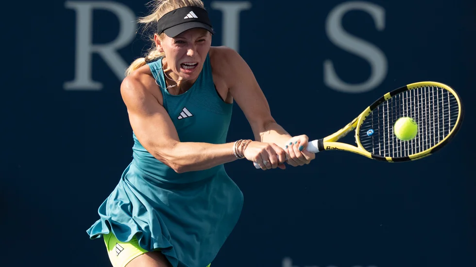 Det är färdigspelat för den här gången för Caroline Wozniacki.
