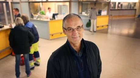 Höll koll. Destination Gotlands marknadschef Per-Erling Evensen var själv i hamnterminalen på söndagseftermiddagen. "Alla ska känna sig trygga ombord", säger han.