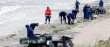 Oljesaneringen vid Tofta Bad avbröts