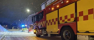 Larm om brand i byggnad 