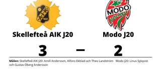 Skellefteå AIK J20 vann efter avgörande i tredje perioden