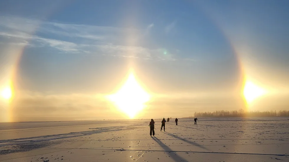 Halofenomen över Germandöfjärden.