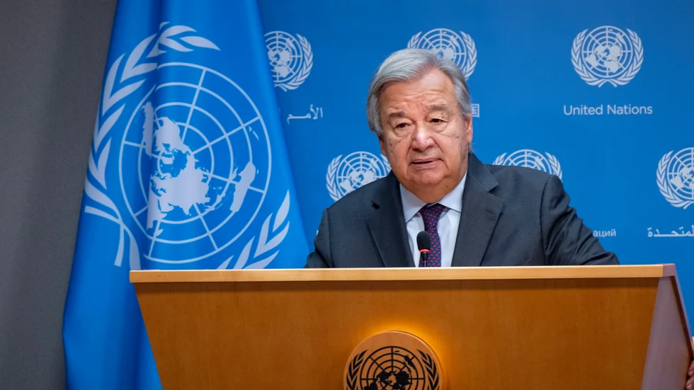 FN:s generalsekreterare António Guterres.