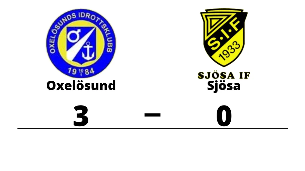 Oxelösunds IK vann mot Sjösa IF