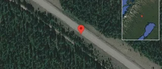 Stopp på väg 97 på grund av trafikolycka med en personbil