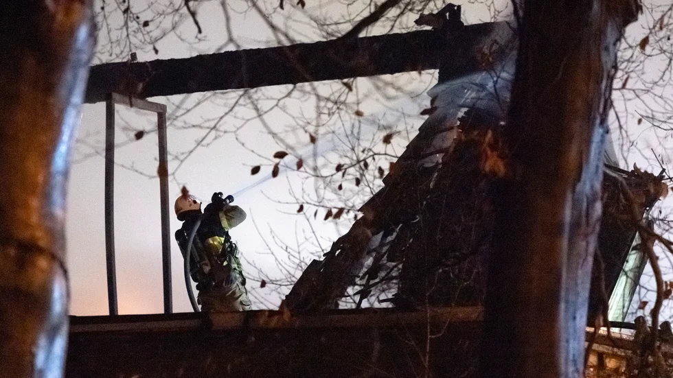 Inget tyder på att branden skulle vara anlagd, enligt polisen. Arkivbild.