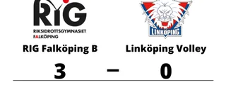 Linköping Volley föll mot RIG Falköping B i tre raka set