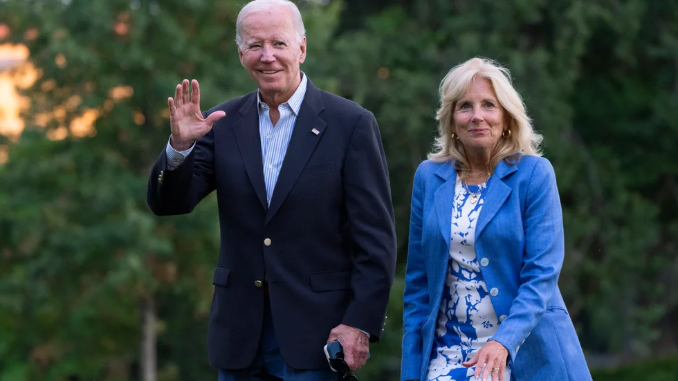 USA:s president Joe Biden och hans fru Jill Biden. Arkivbild.