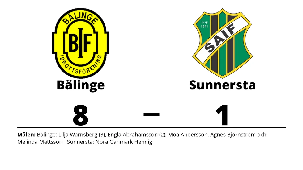 Bälinge IF vann mot Sunnersta AIF