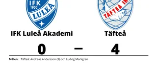 IFK Luleå Akademi föll mot Täfteå