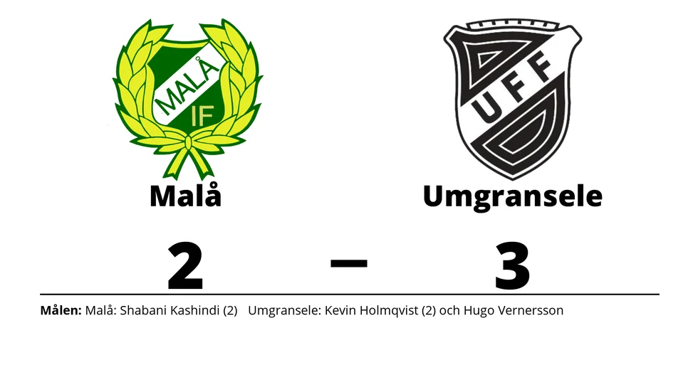 Malå IF förlorade mot Umgransele Fotboll