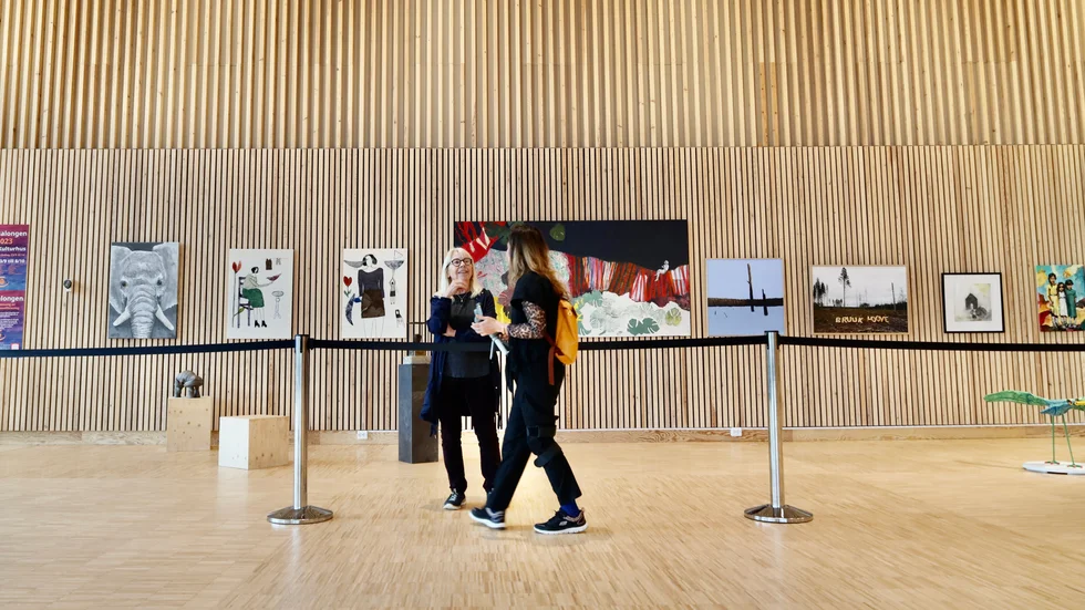 Skellefteå konstförening har bland annat ställt ut i Sara kulturhus.