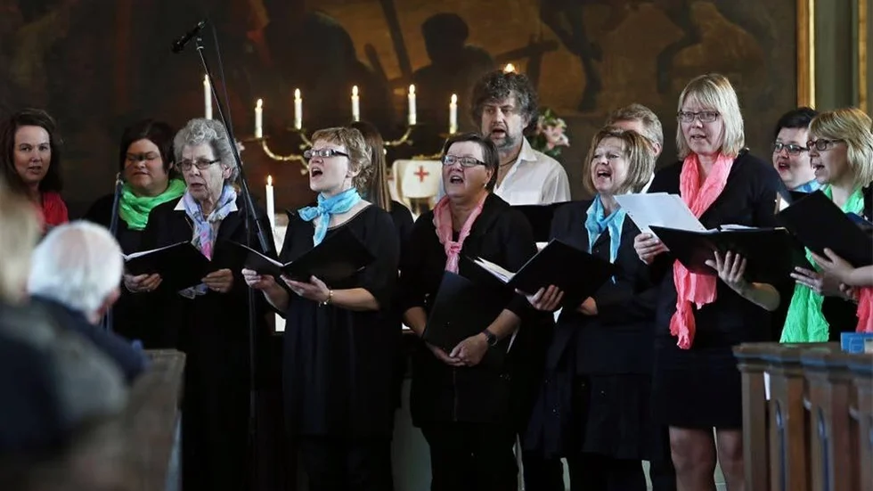 Kören Vox Humana leddes av Ulla-Maj Strand.