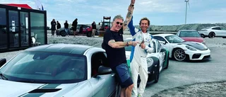 Mikael Persbrandt besökte Gotland – och vann racingtävling