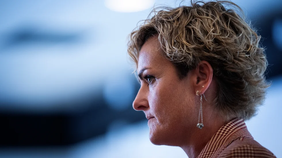 Social- och bostadsminister Pernille Rosenkrantz–Theil (S).