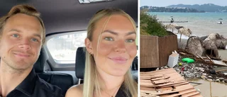 Adam och Noras semester blev en mardröm: "Vägar har spolats bort"