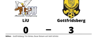 Gottfridsberg segrade mot LiU på bortaplan