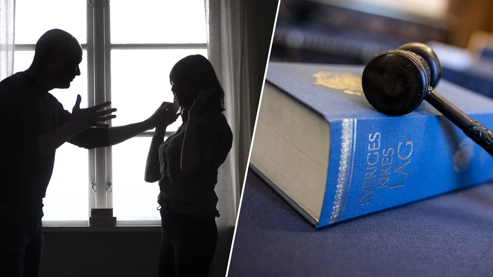 Mannen dödshotade sin mamma och tryckte ned henne på sängen.