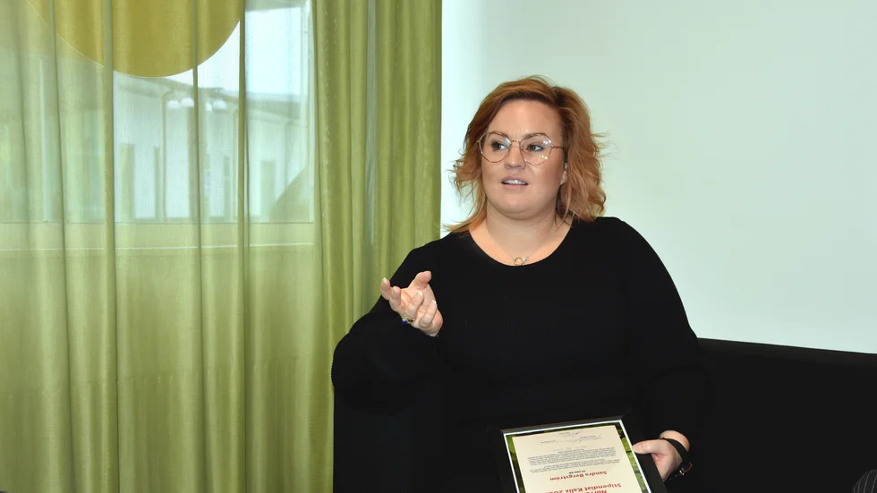 Sandra Bergström går biografföreståndarutbildningen och har utöver det en rad idéer om hur hon ska utveckla verksamheten.