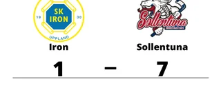 Storförlust för Iron hemma mot Sollentuna