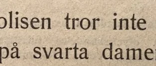 Ur PT:s arkiv: Svarta damen i Älvsbyn förbryllar