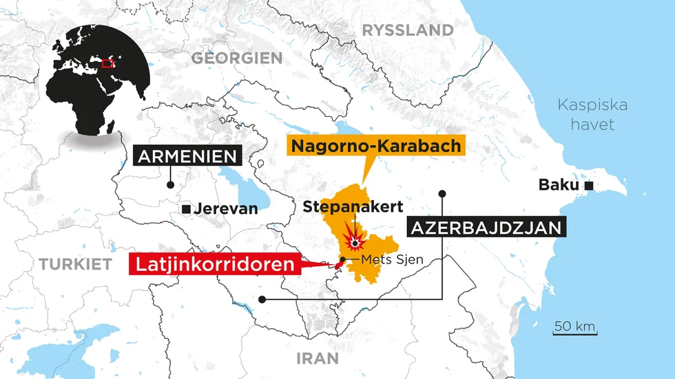 Explosionen inträffade vid områdets huvudort.