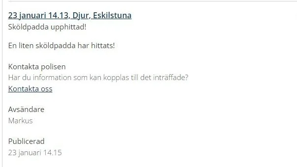 Polisens händelsenotis.