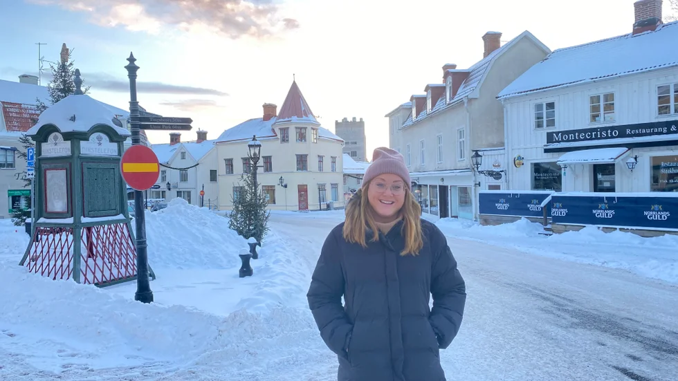 Gamlebys byledare Maria Björkman ser fram emot jubileet nästa år och hoppas på ett firande som pågår länge. "Det vore också bra om saker som görs under jubileumsåret blir bestående."