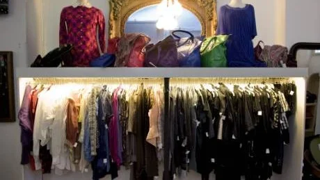 Vintagetrend. Second Hand-butik i Stockholm.                                       Foto: Scanpix