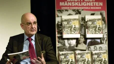 Eskil Franck, överintendent Forum för levande kristna, berättar om arbetet med att uppmärksamma brott mot mänskligheten under kommunistiska regimer.Foto: Tobias Lundgren/Scanpix