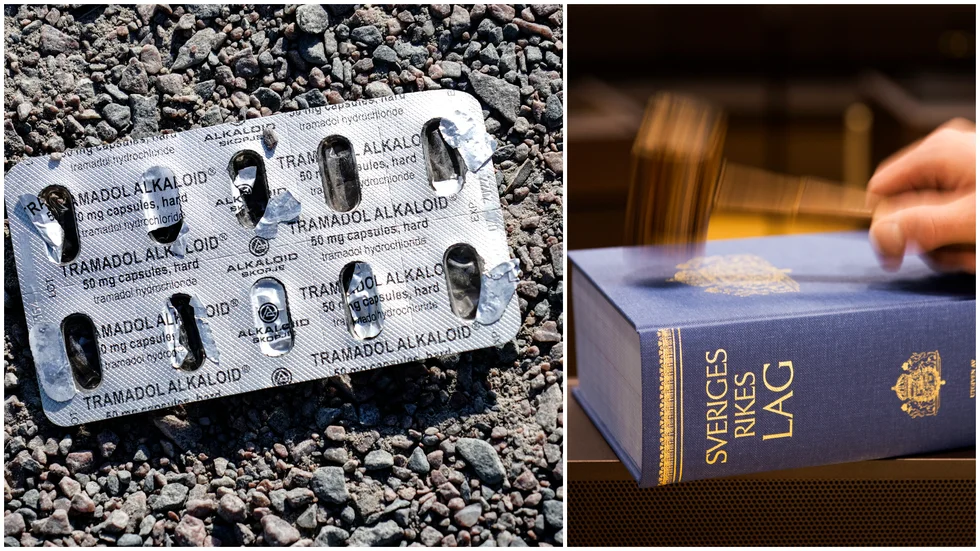 Det är inte orimligt att den åtalade mannen fått tabletterna vid ett akutbesök, enligt tingsrätten. Nu frias han. Genrebilder.