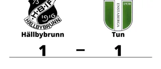 Hällbybrunn kryssade hemma mot Tun