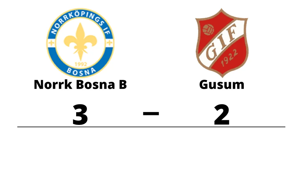 Norrköpings IF Bosna B vann mot Gusums IF