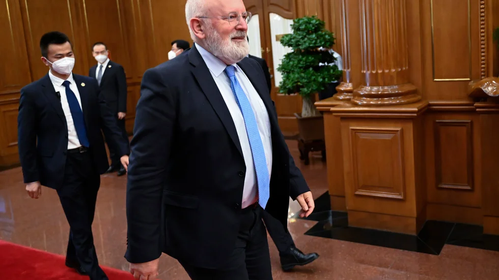 EU-kommissionens tidigare exekutive viceordförande Frans Timmermans. Arkivbild.