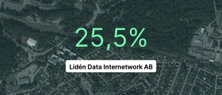 Intäkterna krymper för Lidén Data Internetwork AB - för tredje året i följd