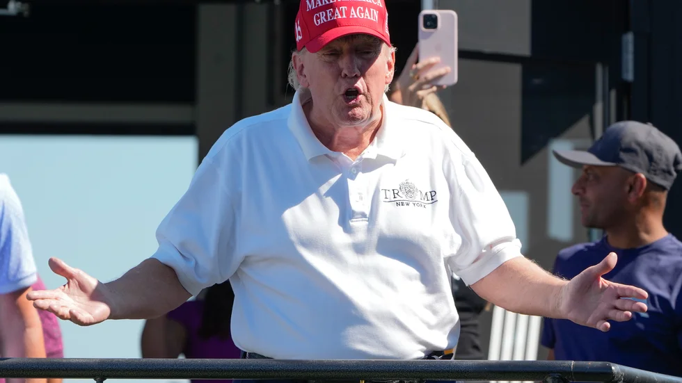 Flera rättegångar väntar USA:s tidigare president Donald Trump. Arkivbild.