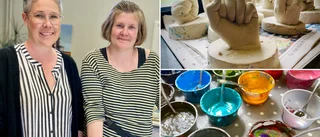 Anrika slottsmiljön lockar de allra yngsta konstnärerna